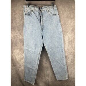 VTG Levis 550 Mens Light Wash Orange Tab Relaxed Fit Tapered Leg Jeans Sz 36x32